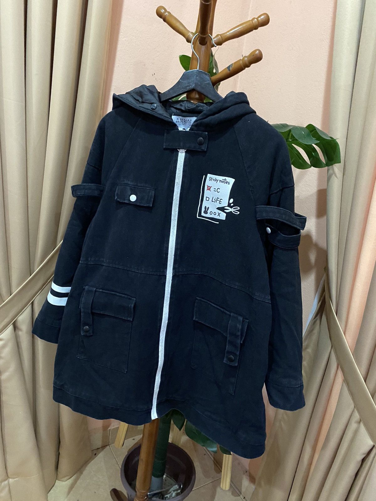If Six Was Nine SEN NVBULUO BLACK GOTHIC HOOD JACKET UNIQUE STREETWEAR STYLE Size US M / EU 48-50 / 2 - 2 Thumbnail