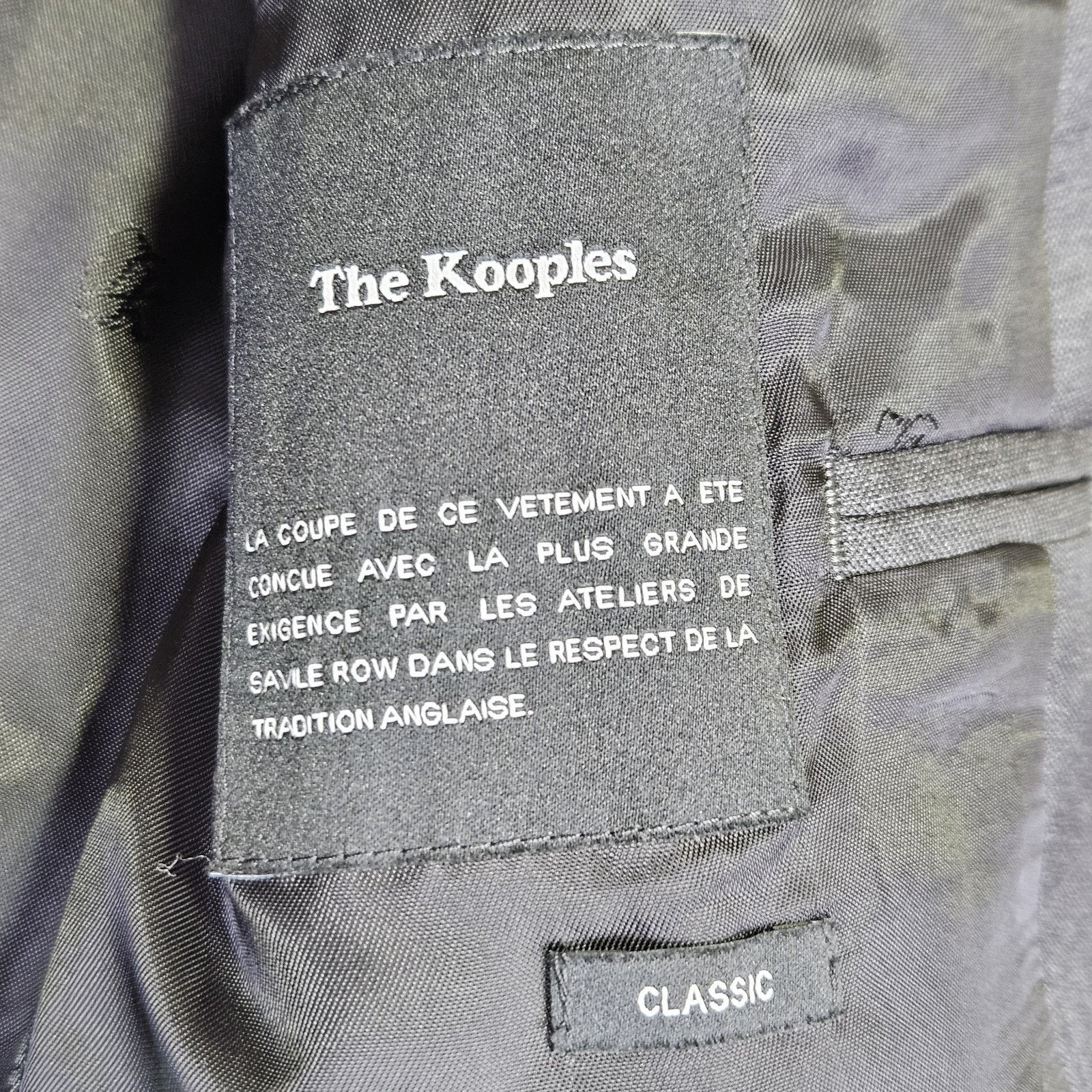 The Kooples The Kooples Blazer Peak Lapel Classic Fit Suit Jacket Wool Size 40R - 11 Thumbnail