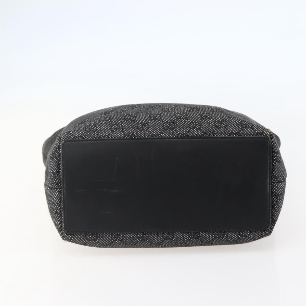 Gucci GUCCI GG Canvas Tote Bag Black Silver Size ONE SIZE - 9 Thumbnail