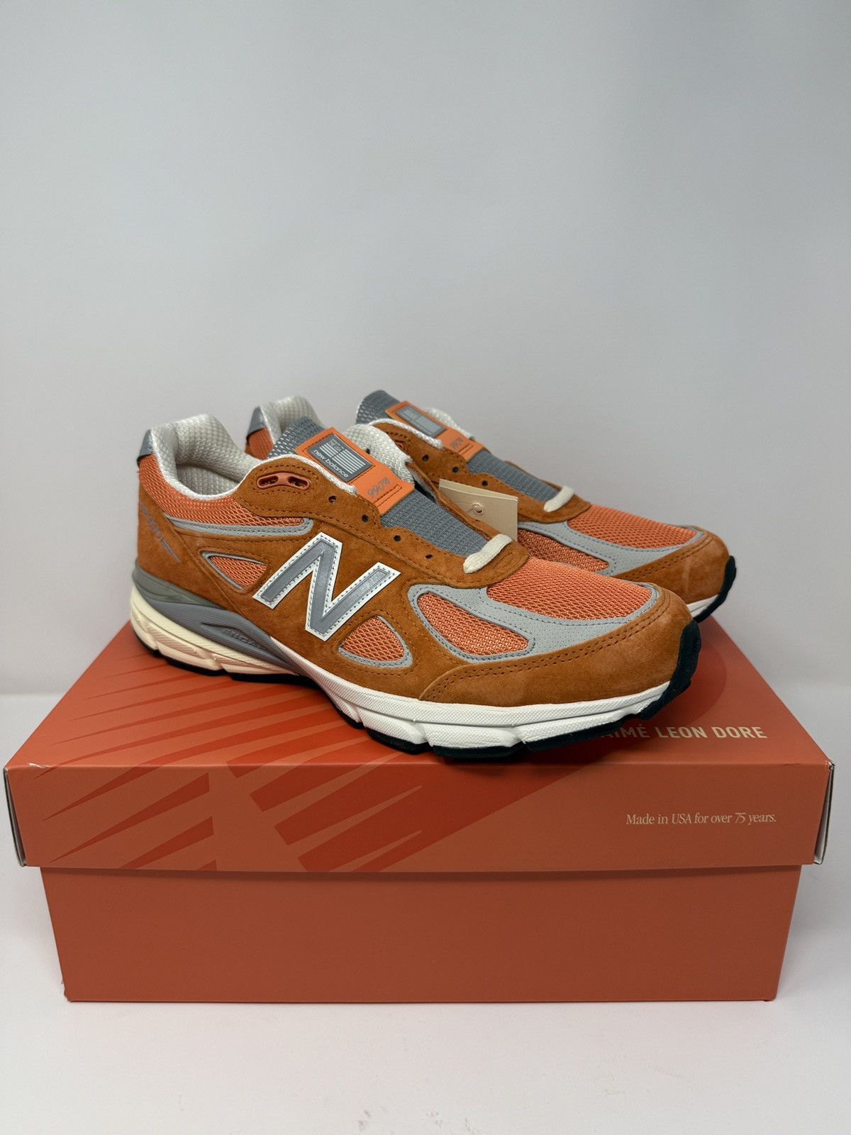 New Balance New Balance 990 v4 MiUSA Aime Leon Dore Red Clay Size 10 Size US 10 / EU 43 - 3 Thumbnail