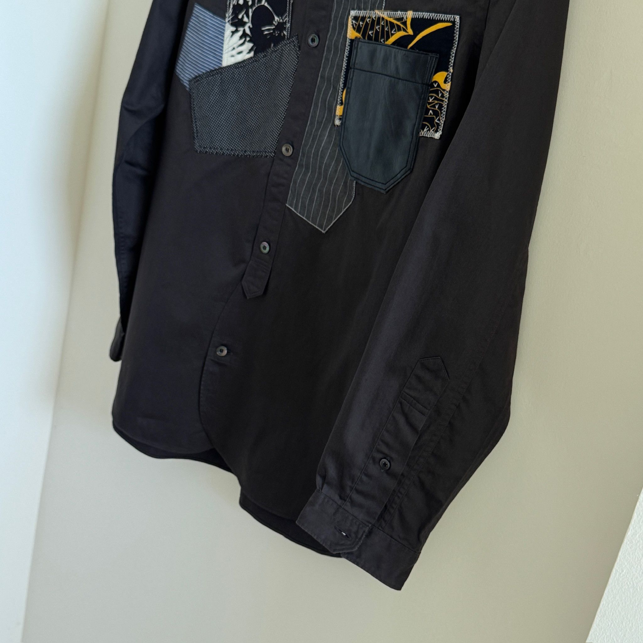 Comme des Garcons × Junya Watanabe Junya Watanable Comme des Garcons Patchwork Shirt Size US M / EU 48-50 / 2 - 6 Thumbnail
