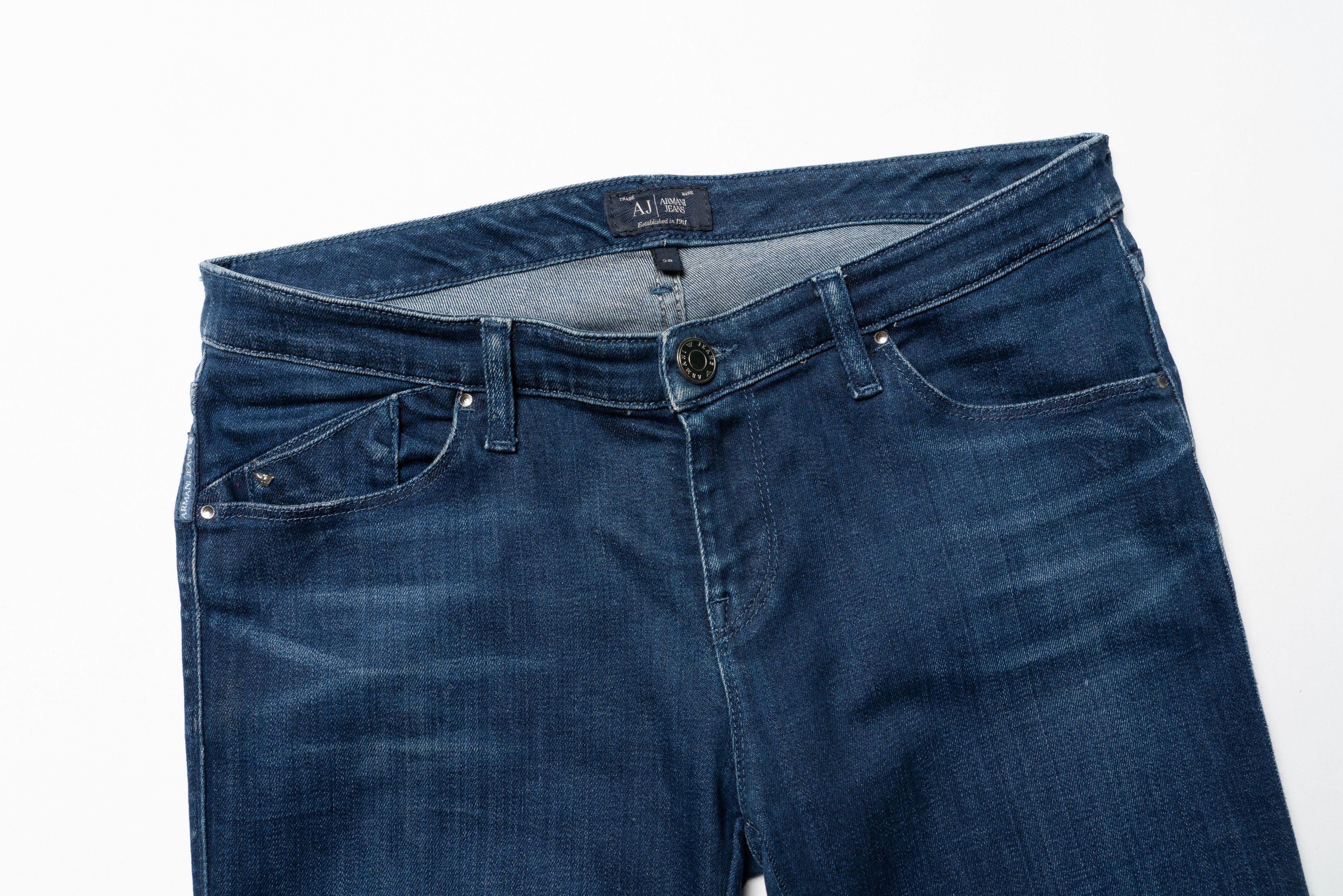 Armani 🔴 ARMANI JEANS Blue Denim Jeans Size 28" / US 6 / IT 42 - 4 Thumbnail