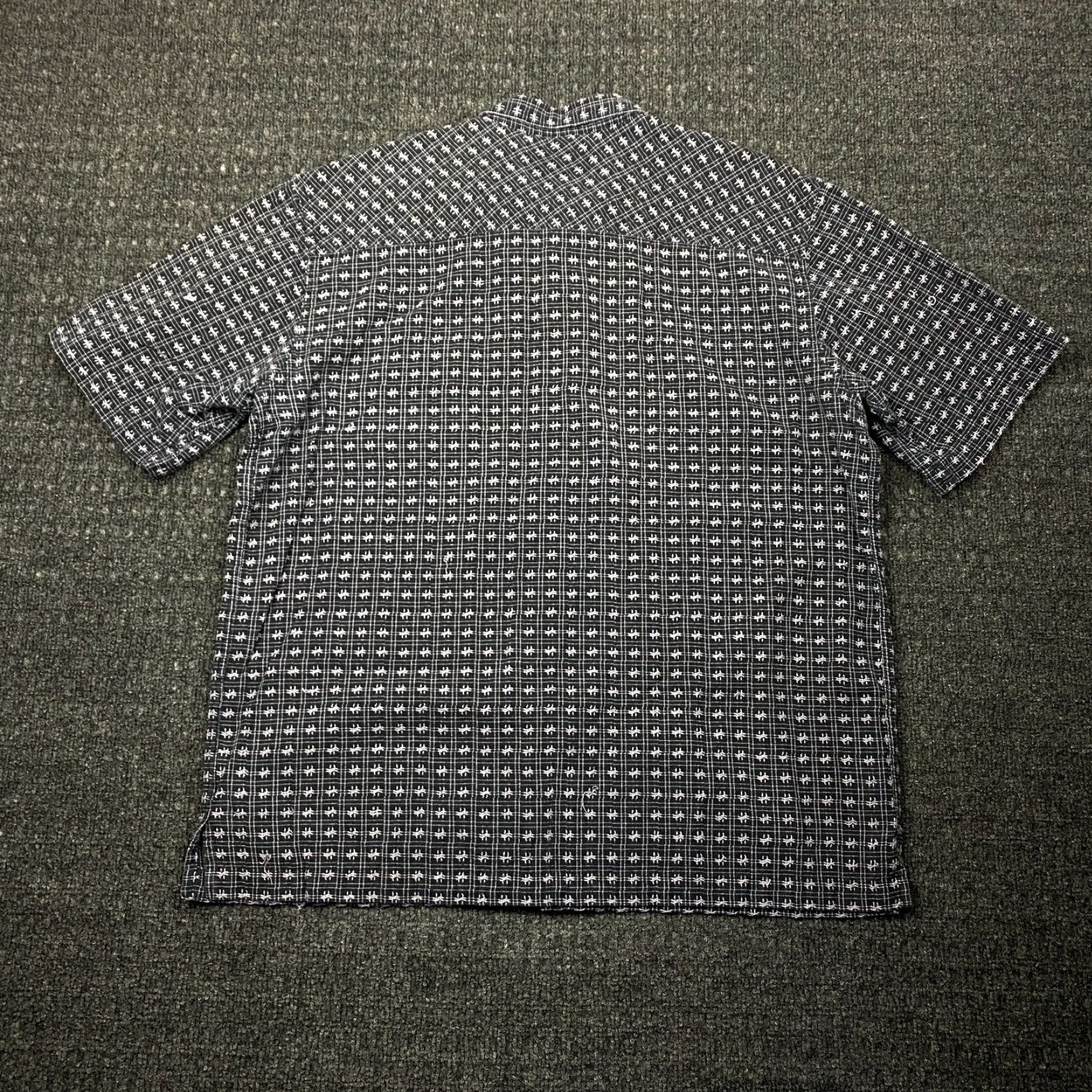 Harley Davidson VINTAGE Harley-Davidson Shirt Harley-Davidson Button-Up Short Sleeve Embroidered Houndstooth Black XL Men Size US XL / EU 56 / 4 - 6 Thumbnail