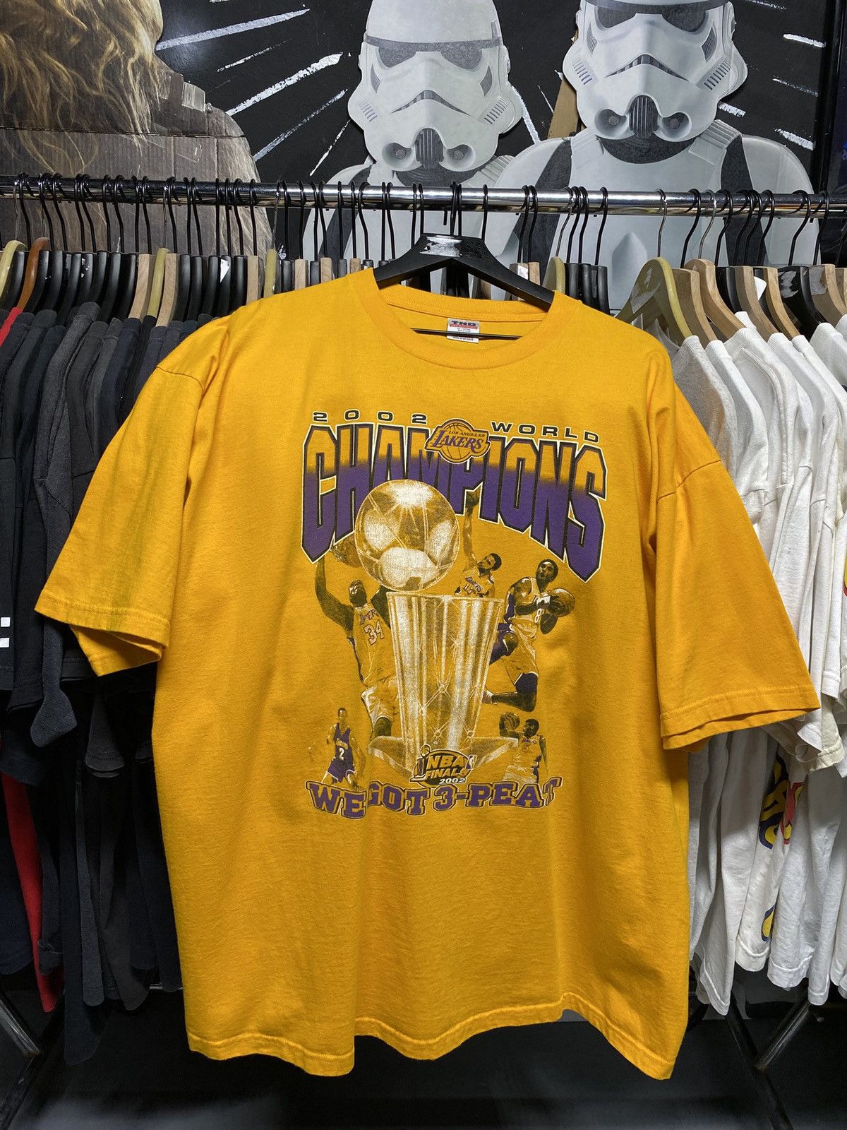 NBA × Vintage Vintage 2002 Los Angeles Lakers Championship Kobe Shirt 2XL Size US XXL / EU 58 / 5 - 3 Thumbnail
