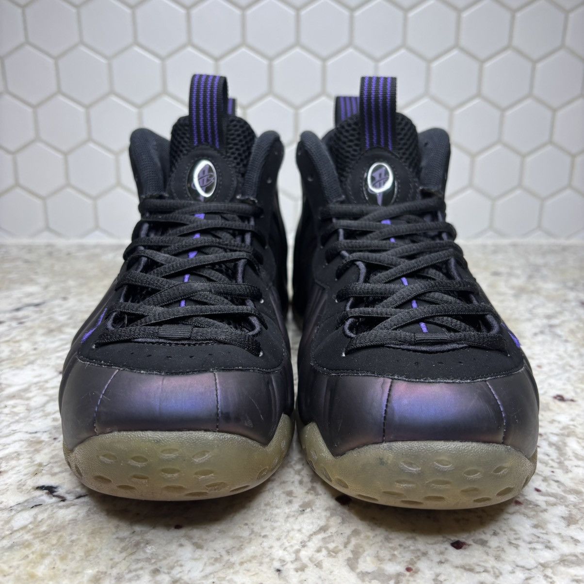 Nike Size 10.5-Nike Foamposite One Eggplant (2017) WORN No Box Size US 10.5 / EU 43-44 - 10 Thumbnail