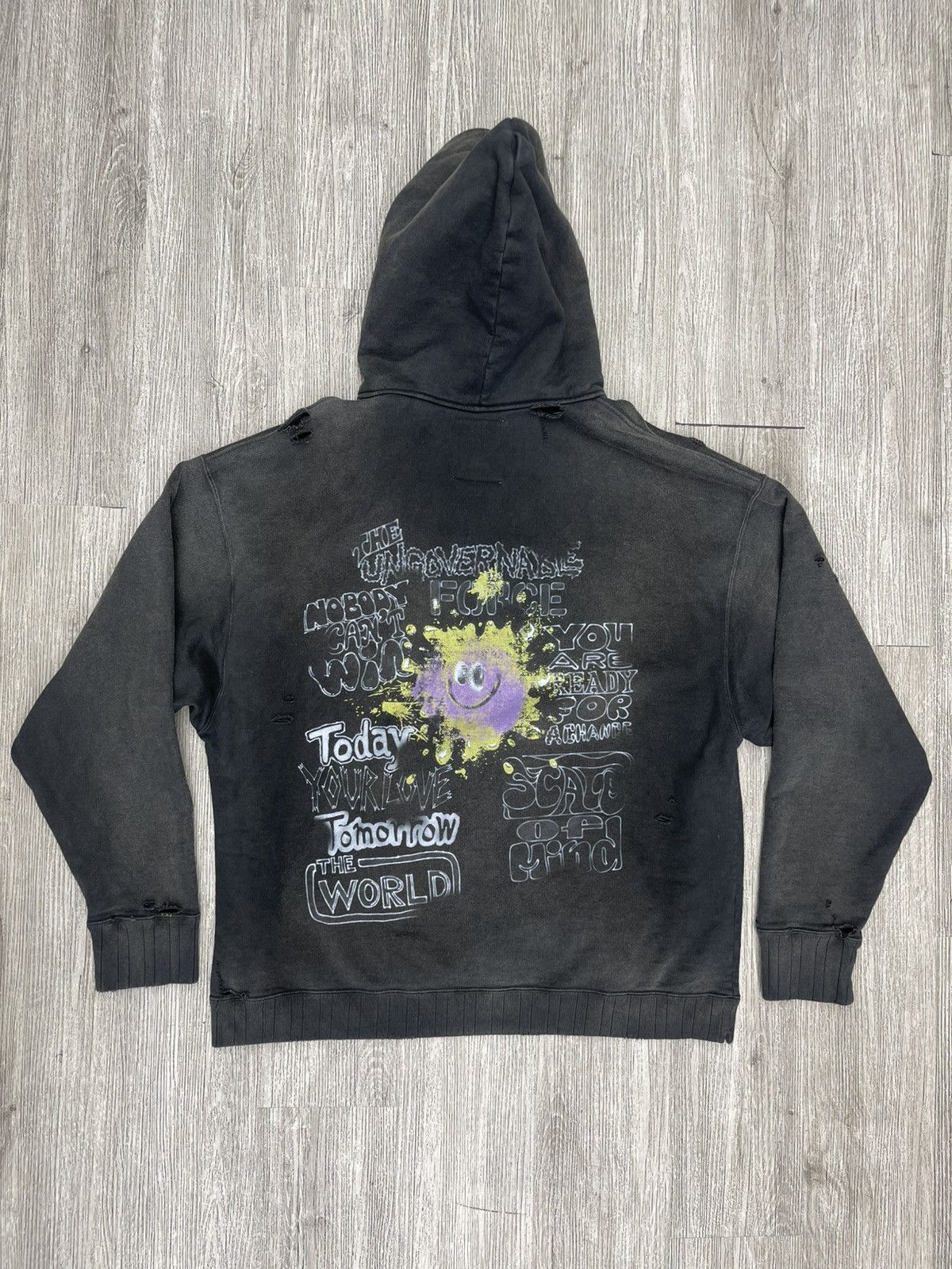 Maison MIHARA YASUHIRO Maison Mihara multi logo hoodie black Size US XL / EU 56 / 4 - 2 Thumbnail