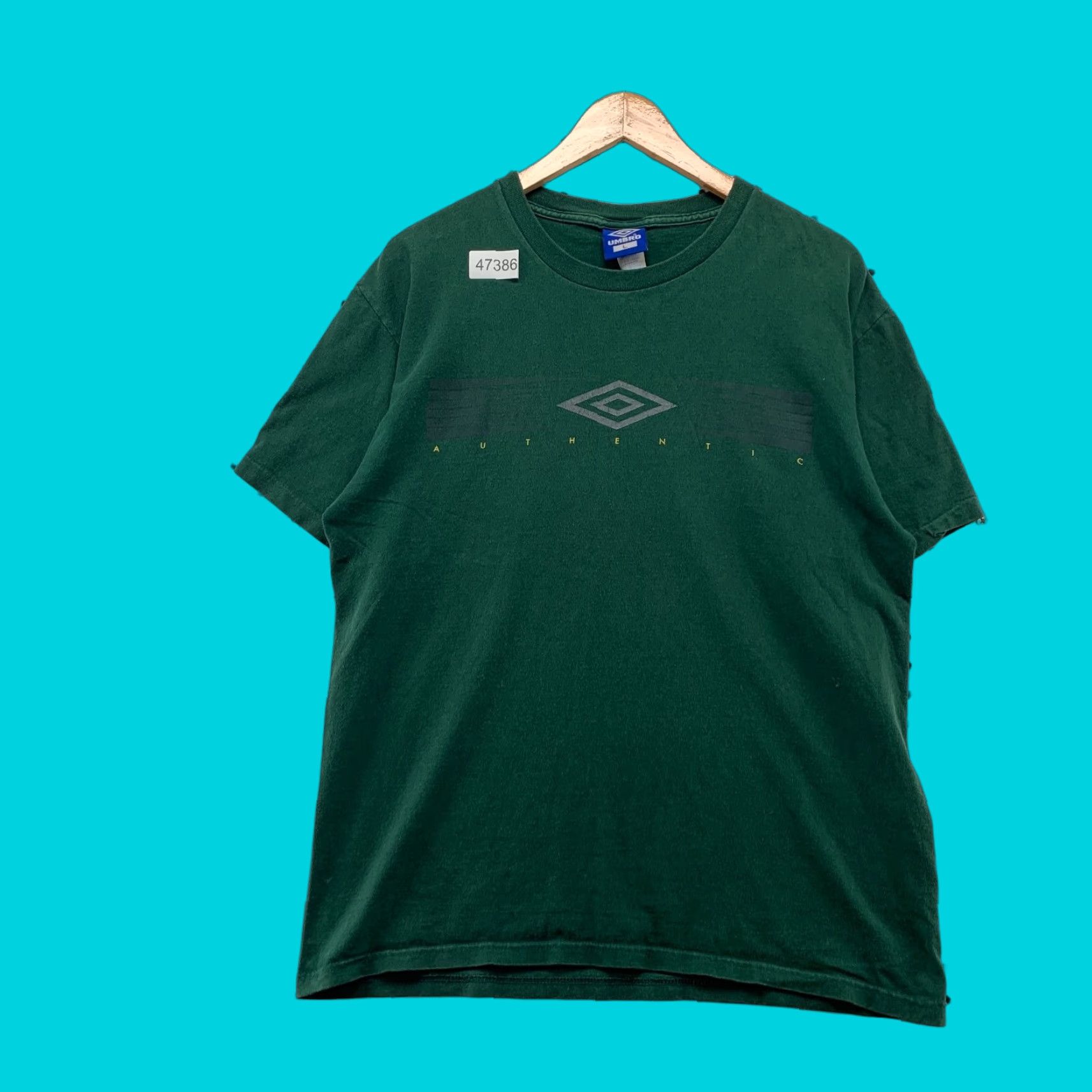 Umbro VINTAGE Umbro T-Shirt Mens Large Green 90s Single Stitch Made USA Shirt Mens Large Green 90s Umbro T Shirt Green 1990s United States Size US L / EU 52-54 / 3 - 1 Thumbnail