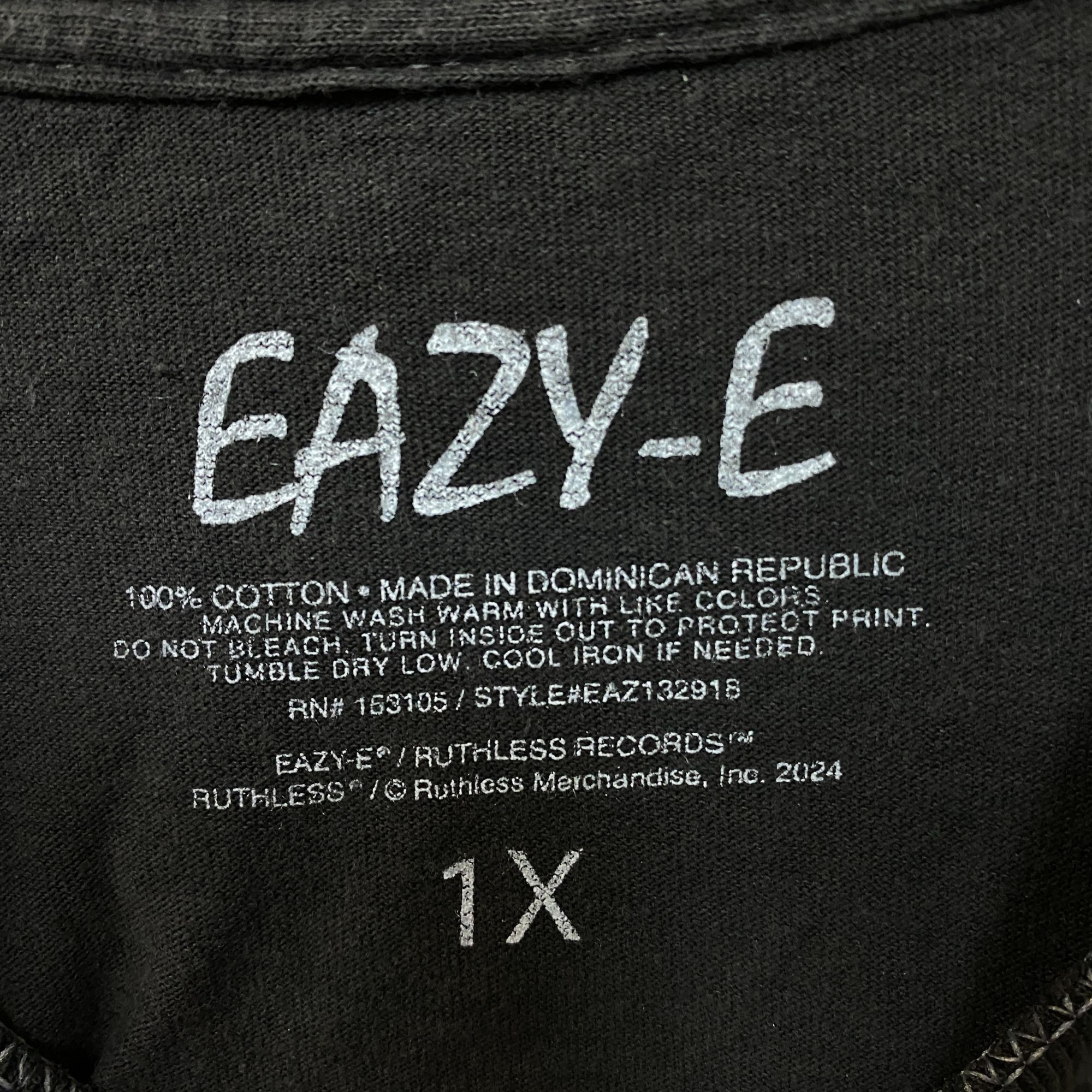 Other Eazy-E Ruthless Records Graphic T-Shirt 1X Size US XL / EU 56 / 4 - 4 Thumbnail