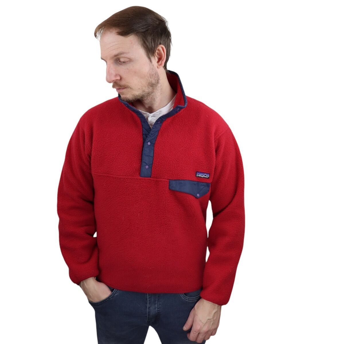 Patagonia × Vintage Vintage Patagonia Synchilla 90s Size XL Size US XL / EU 56 / 4 - 1 Thumbnail