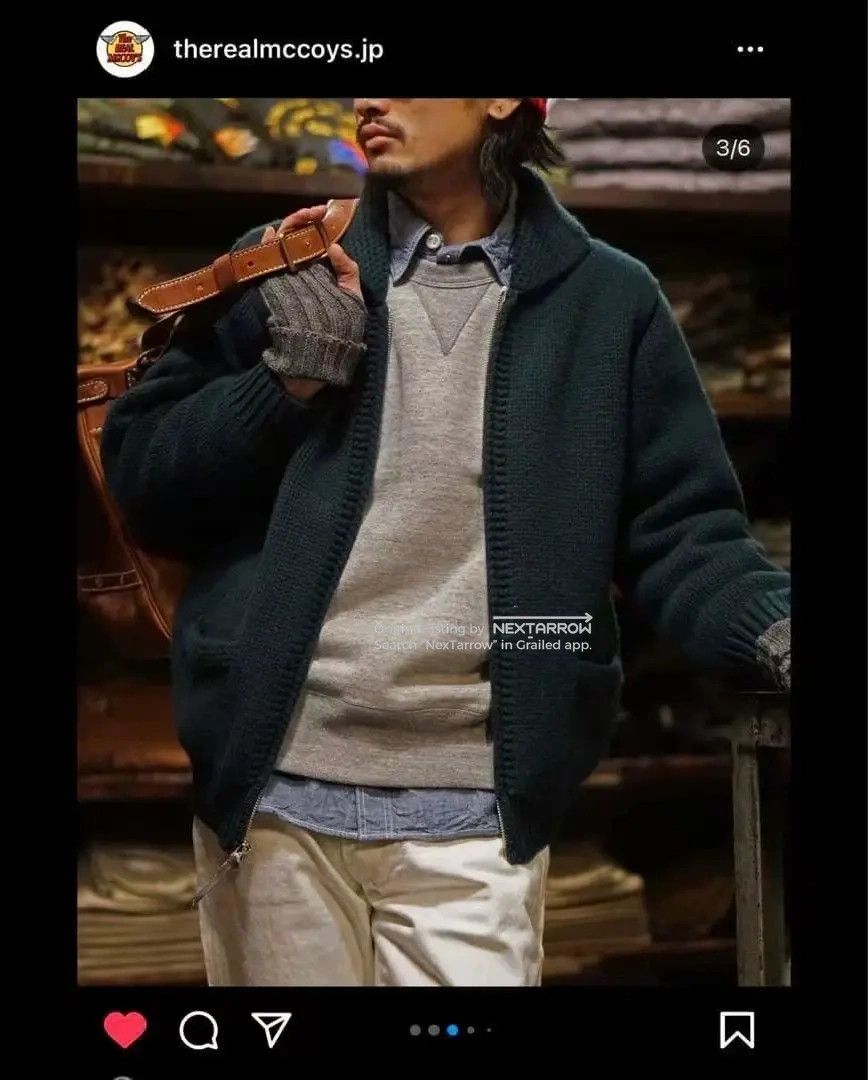 The Real Mccoy Joe Mccoy Cashmere Blend Jacket 38 in Green, Men's — image 2 of 6