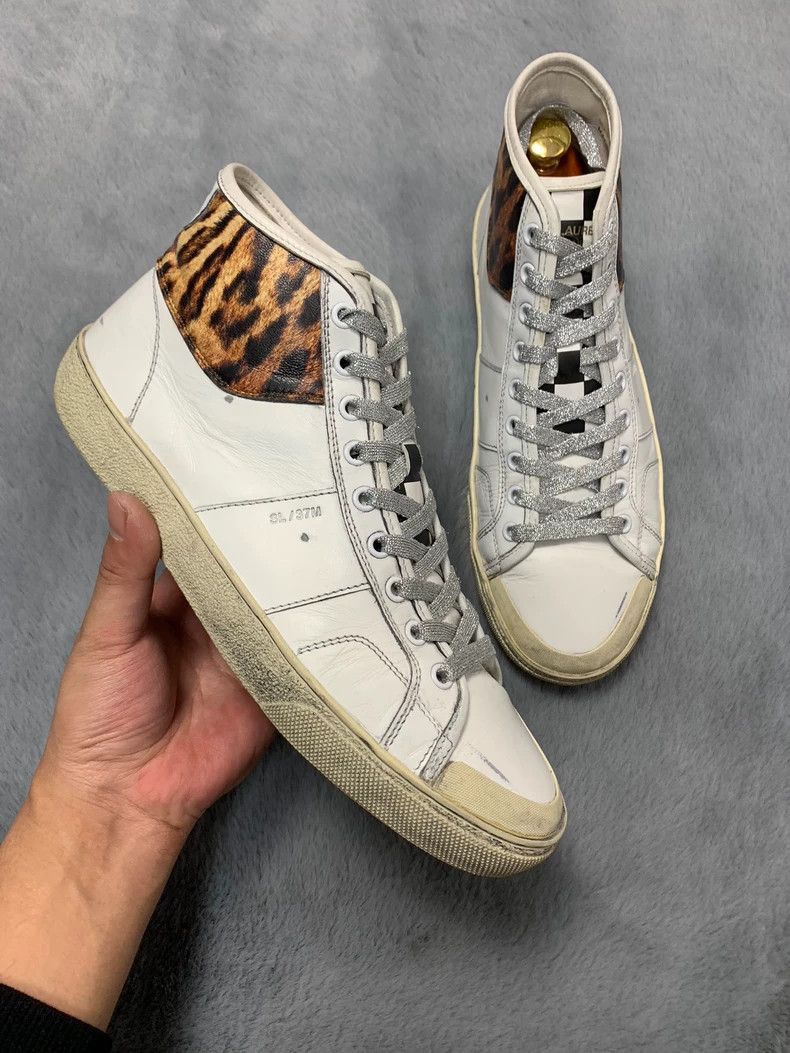 Other Saint Laurent High-Top Checkerboard Sneakers-2507 Size US 8.5 / EU 41-42 - 8 Thumbnail