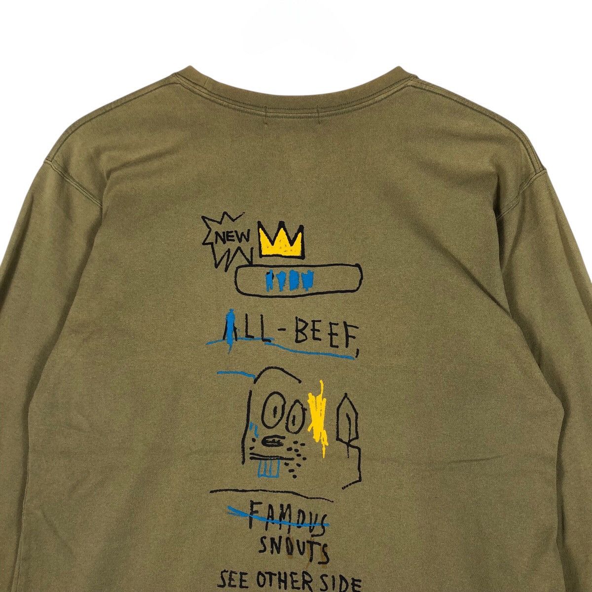 Jean-Michel Basquiat JMB Jean-Michel Basquiat Art Printed Longsleeve Shirt Size US M / EU 48-50 / 2 - 6 Thumbnail