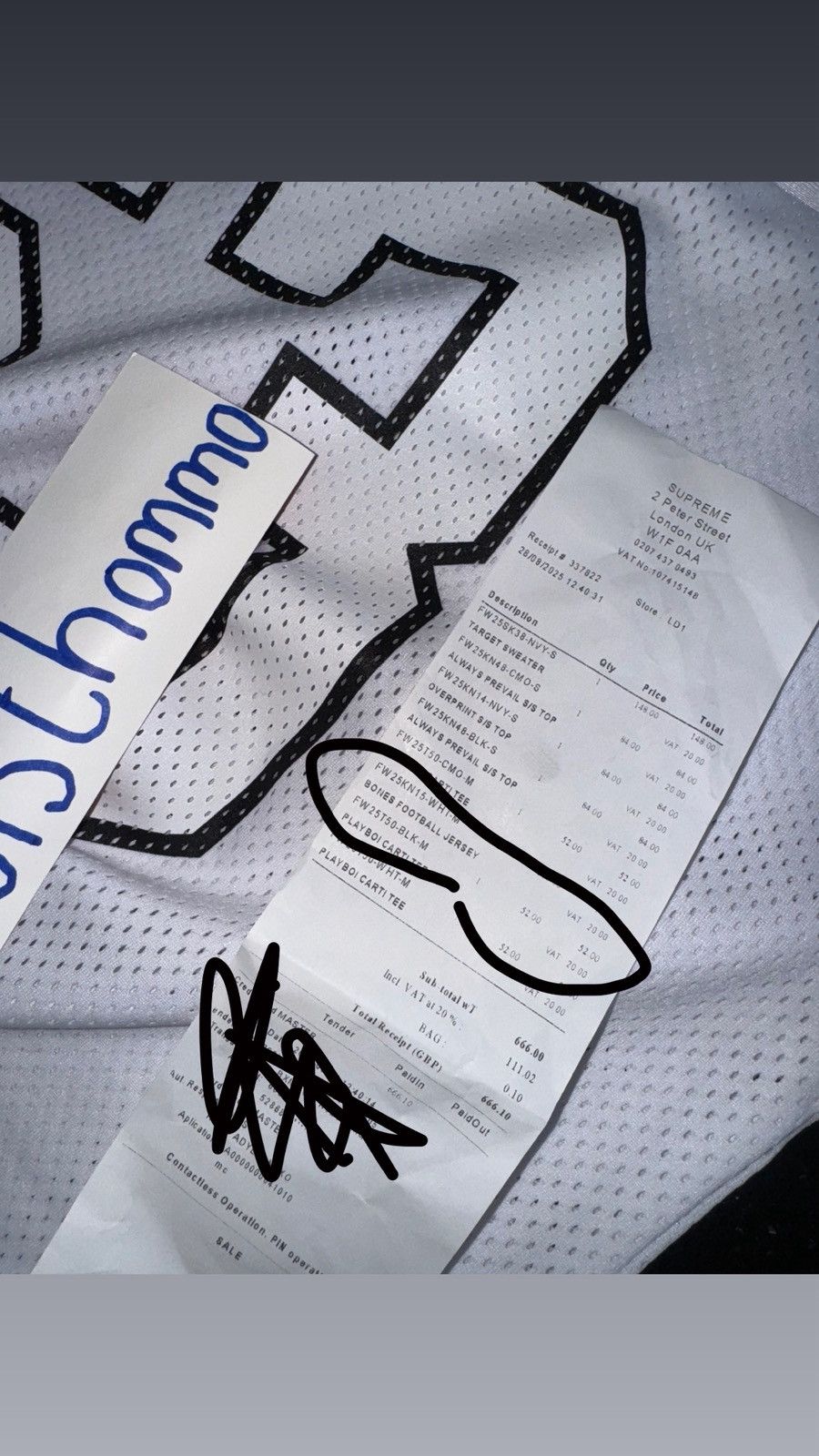 Supreme Supreme Bones White Football Jersey Fw25 Size US M / EU 48-50 / 2 - 4 Thumbnail