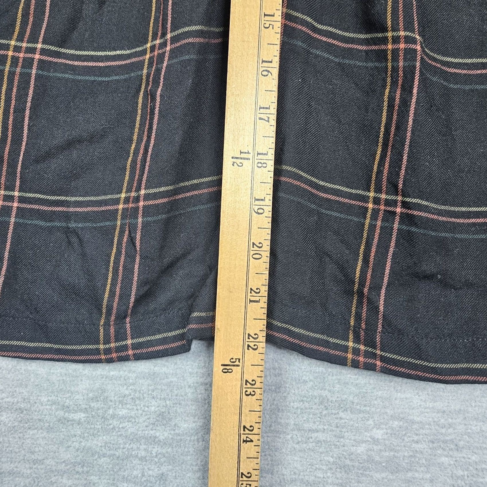 Madewell Madewell Windowpane Shirred Peasant Top Long Sleeve XXS Blouse Womens Multicolor Pattern Check V-Neck Pullover All Seasons Regular Fit Size XXS / US 00 / IT 34 - 4 Thumbnail