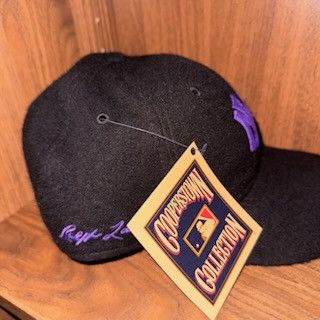 MLB × Polo Ralph Lauren Men Polo Purple label Yankees Cap blk/purple Cap 7 1/2 Size ONE SIZE - 4 Thumbnail