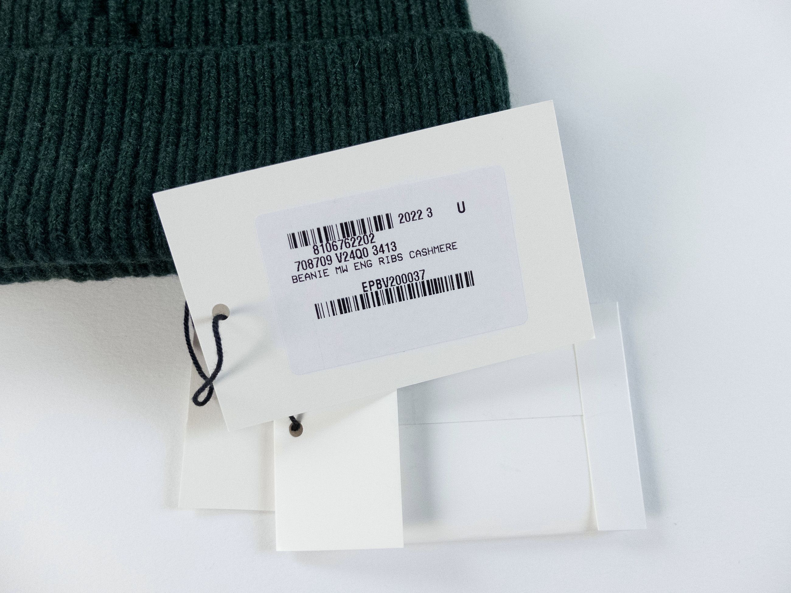Bottega Veneta BOTTEGA VENETA green cashmere beanie hat One Size q Size ONE SIZE - 3 Thumbnail