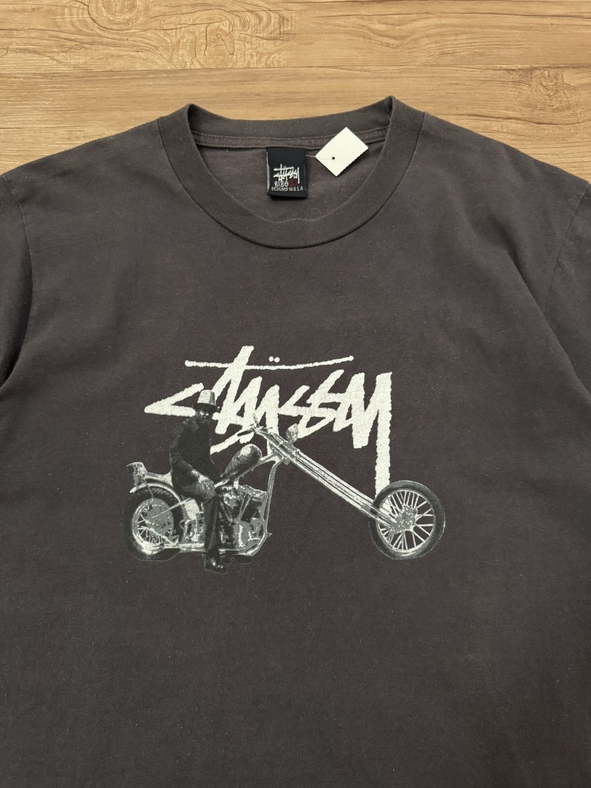 Stussy Vintage 90’s Stussy Chopper Tee Size US L / EU 52-54 / 3 - 2 Thumbnail