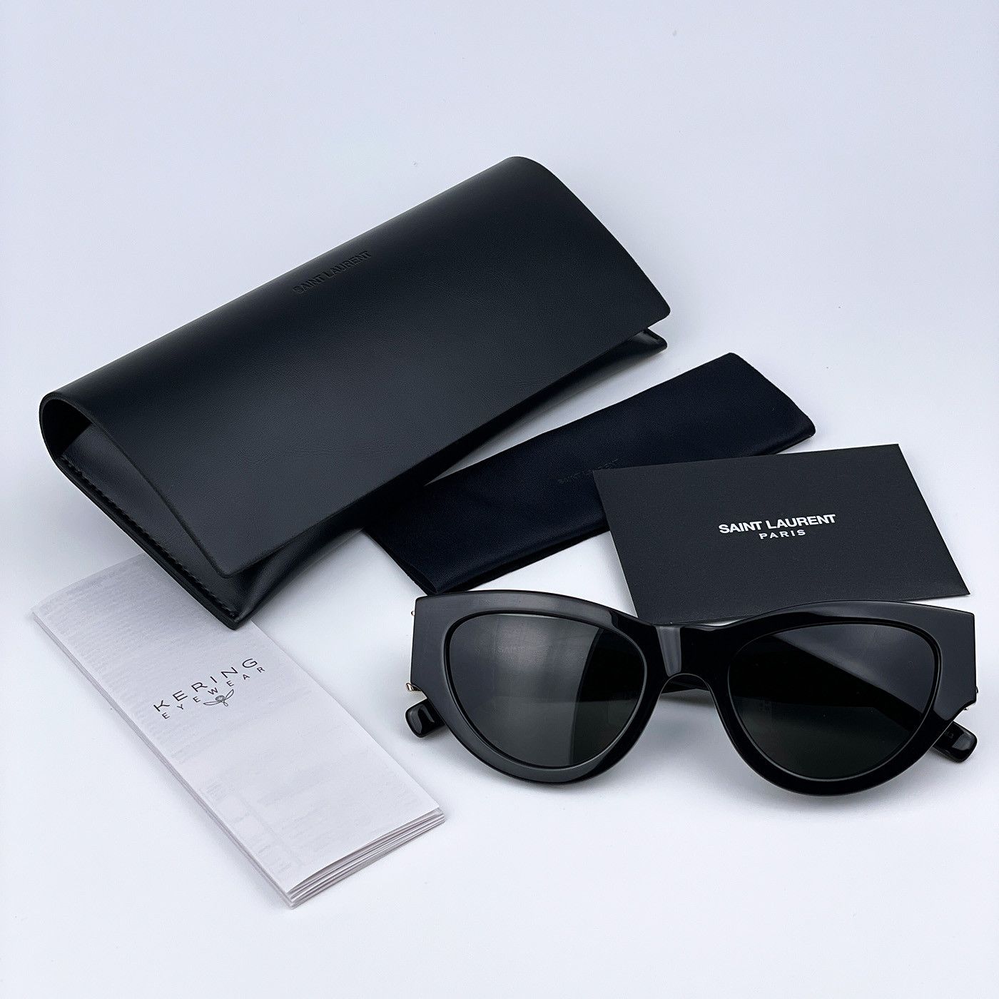 Yves Saint Laurent NEW Saint Laurent SLM94 001 Cat Eye Women Sunglasses Size ONE SIZE - 10 Thumbnail