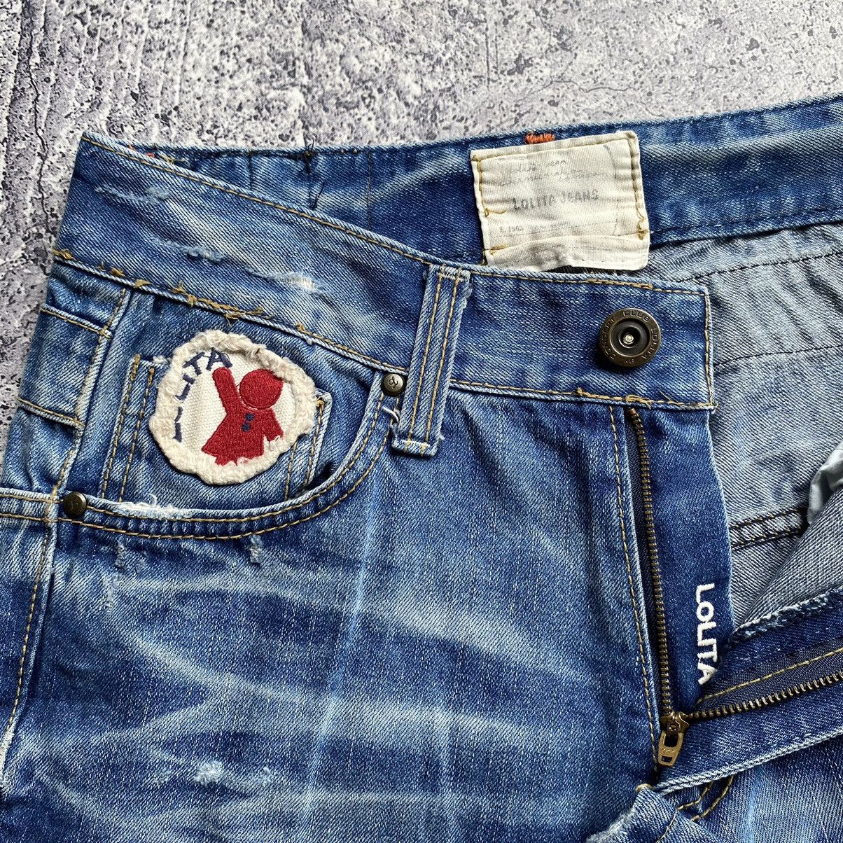 Japanese Brand YOSHIMOTO NARA x LOLITA Vintage Distressed Denim Jeans Size US 31 - 7 Thumbnail