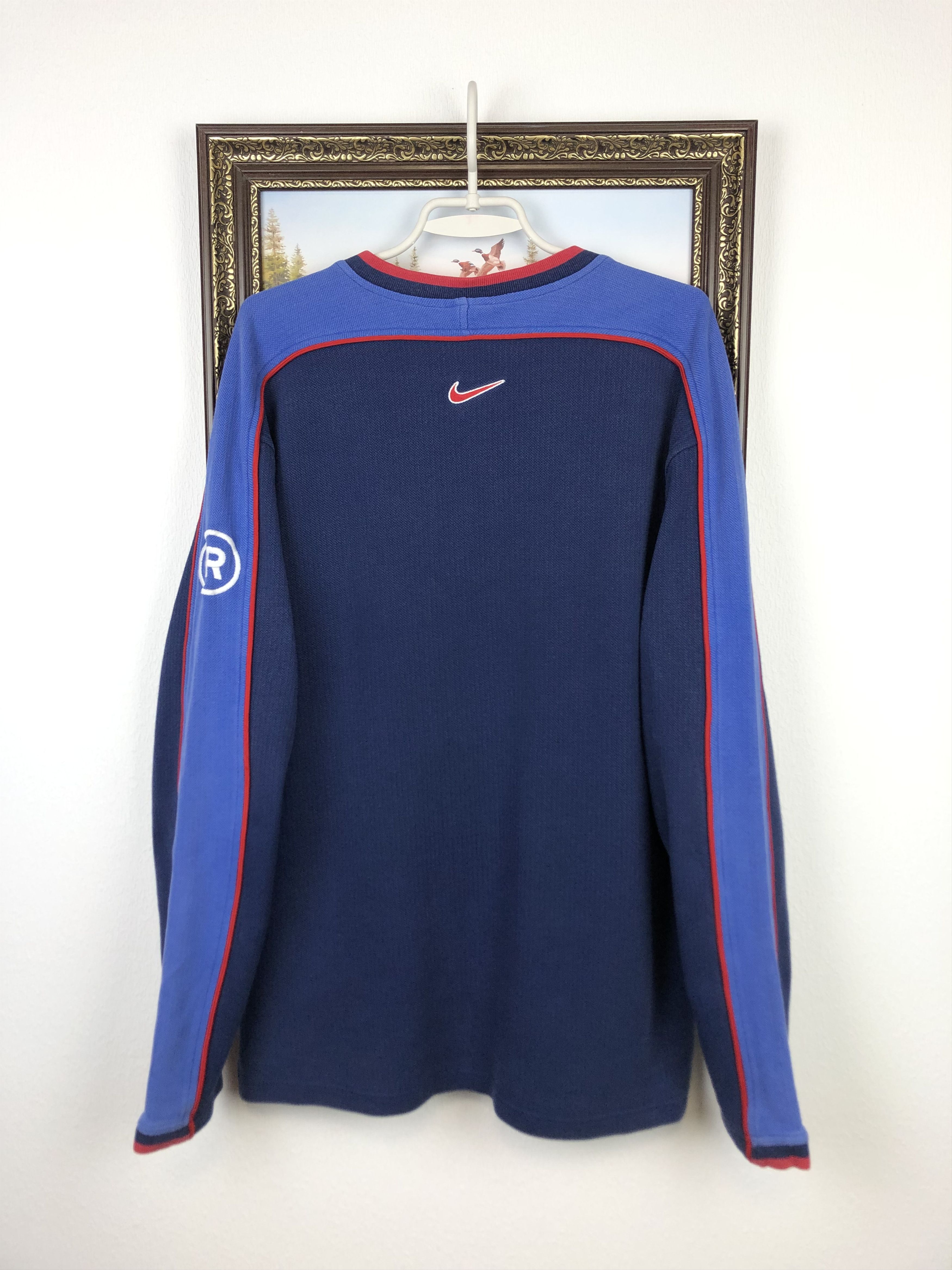 Nike Vintage 90's Nike Glasgow Rangers Football Sweatshirt Soccer Size US L / EU 52-54 / 3 - 12 Thumbnail
