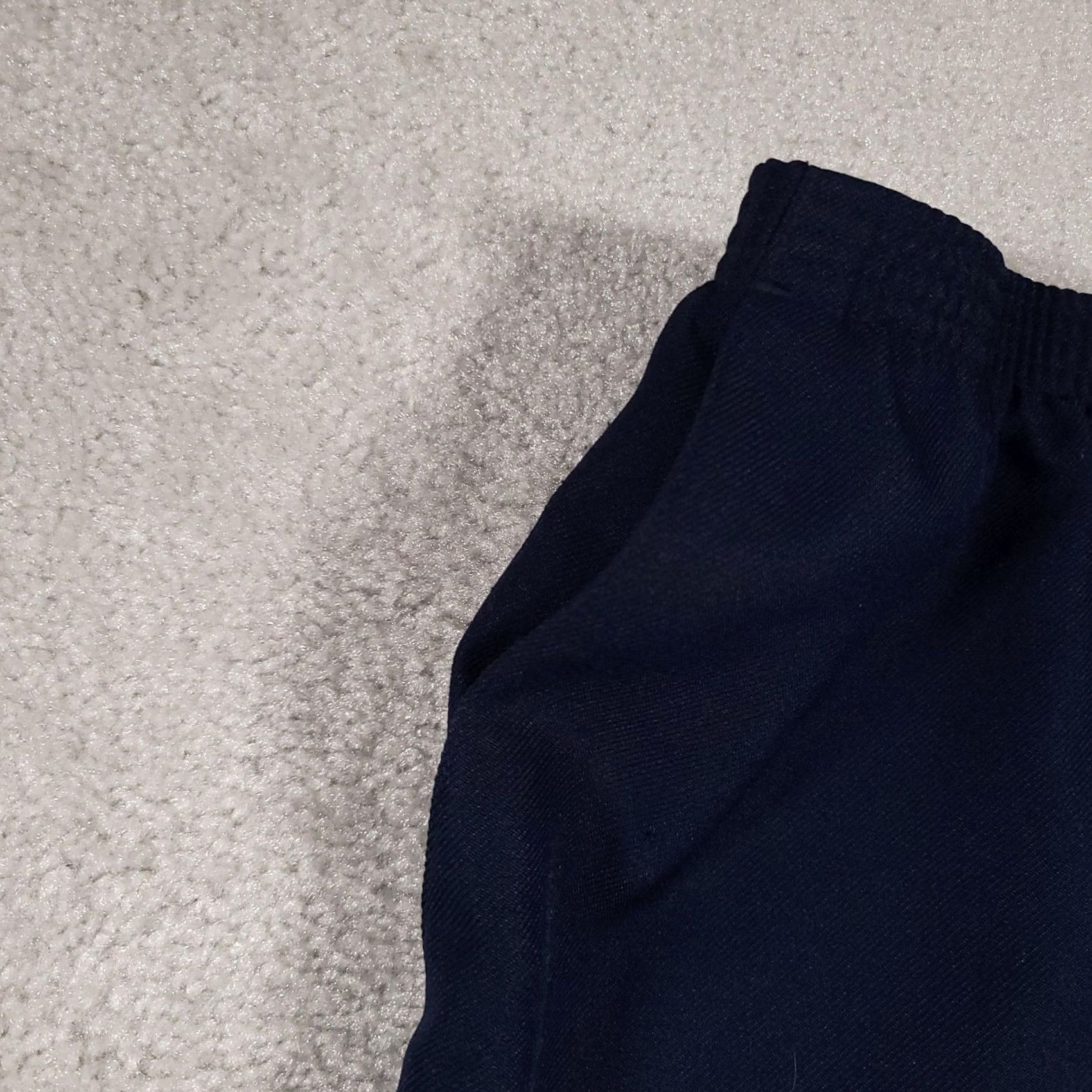 Vintage Alfred Dunner Pants Womens 10 Navy Blue Pull On Straight Leg Polyester Classic Size 32" / US 10 / IT 46 - 4 Thumbnail