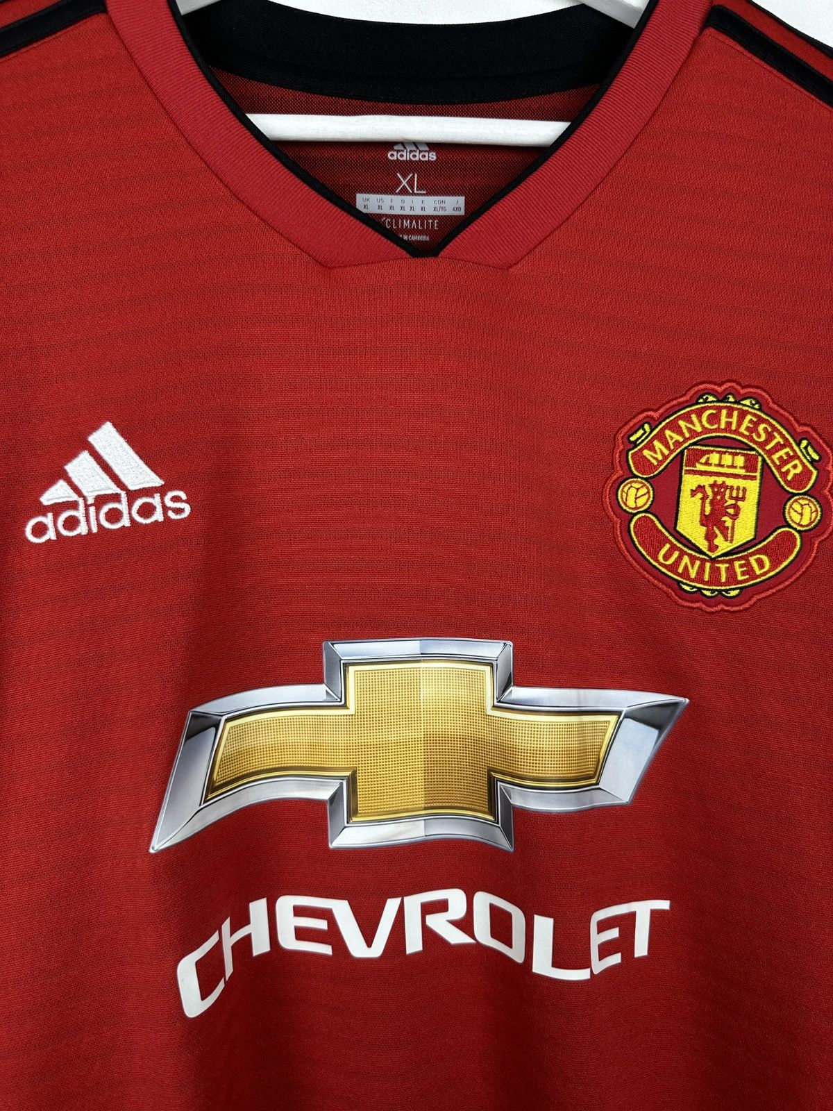 Adidas Manchester United 2018 Home Soccer Jersey Football Shirt Size US XL / EU 56 / 4 - 3 Thumbnail