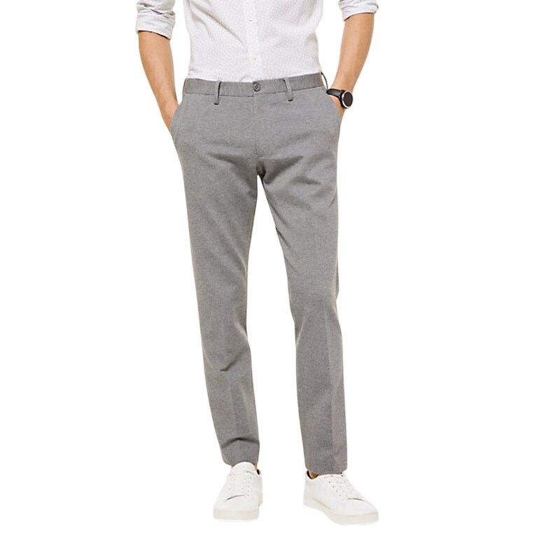 Michael Kors Michael Kors Men’s Slim Gray Ponte Dress Pants | Sz 34 Size US 34 / EU 50 - 1 Thumbnail