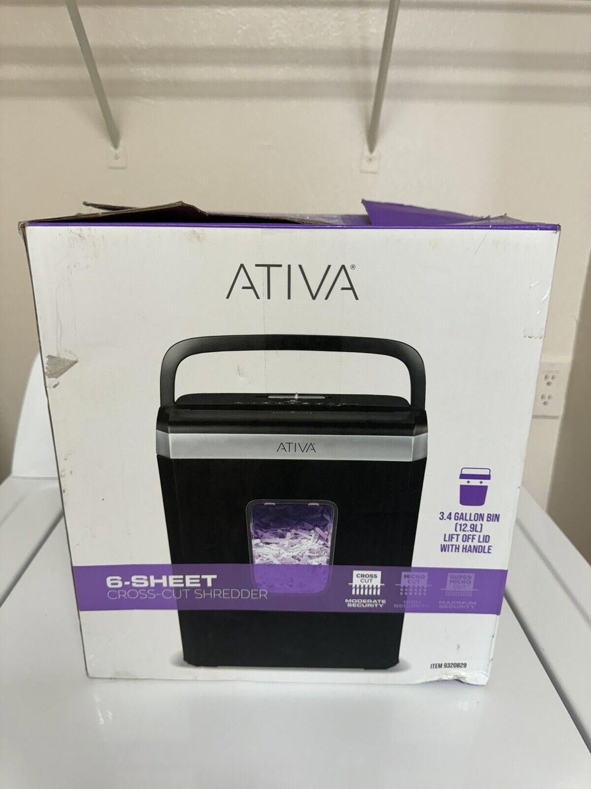 Other Ativa A06CC19 6-Sheet Cross-Cut Shredder, 3.4 Gallon Bin Size ONE SIZE - 3 Thumbnail
