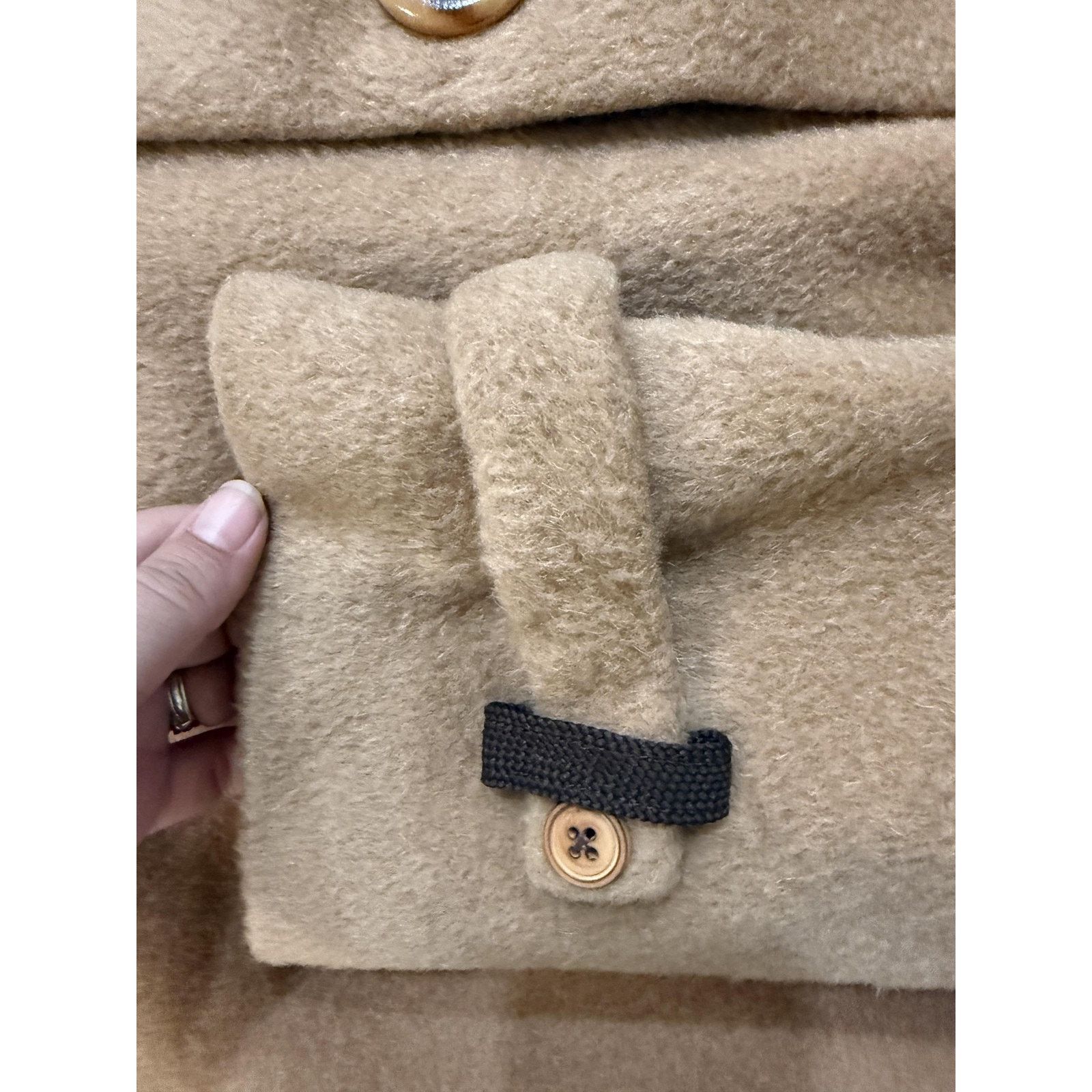 & Other Stories Vintage 60's Sportster Coat Mens LG Tan 100% Wool Overcoat Size US L / EU 52-54 / 3 - 4 Thumbnail