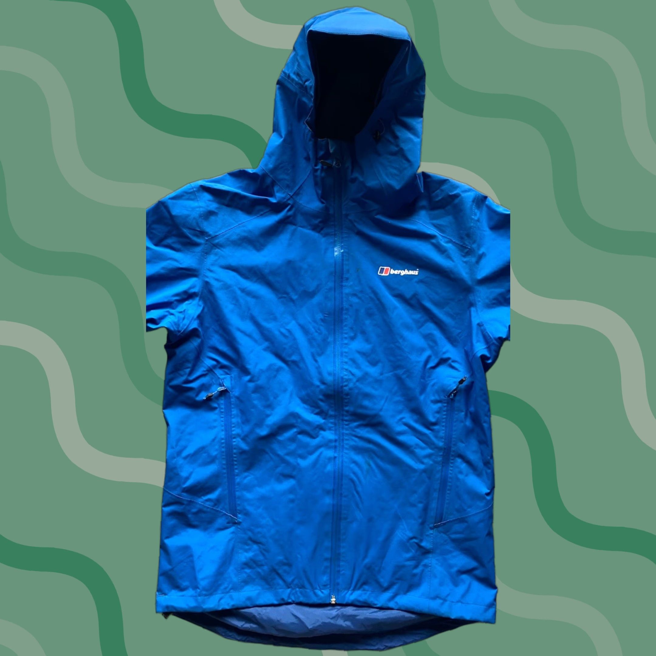 Berghaus Berghaus Jacket Blue Men’s Large L Regular Hooded Pockets Gore Tex Flaws Wear Size US L / EU 52-54 / 3 - 1 Thumbnail
