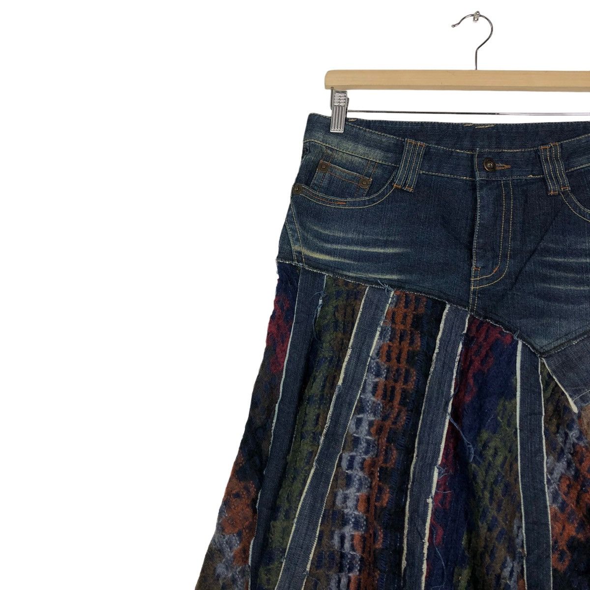 Hysteric Glamour 🔥VTG SKIRTS DENIM NAVAJO DESIGN PUNK STYLE JAPAN Size 30" / US 8 / IT 44 - 6 Thumbnail
