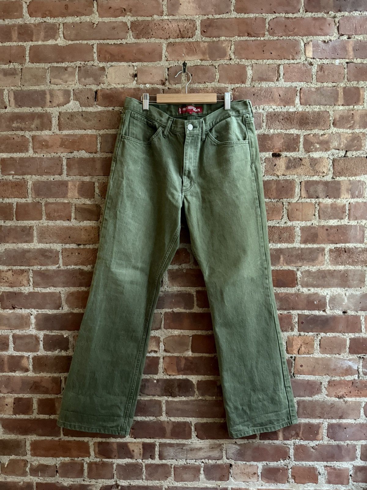 Junya Watanabe × Levi's Junya Watanabe Levis Vintage Archive Green Denim Jeans 2006 Size US 32 / EU 48 - 1 Thumbnail