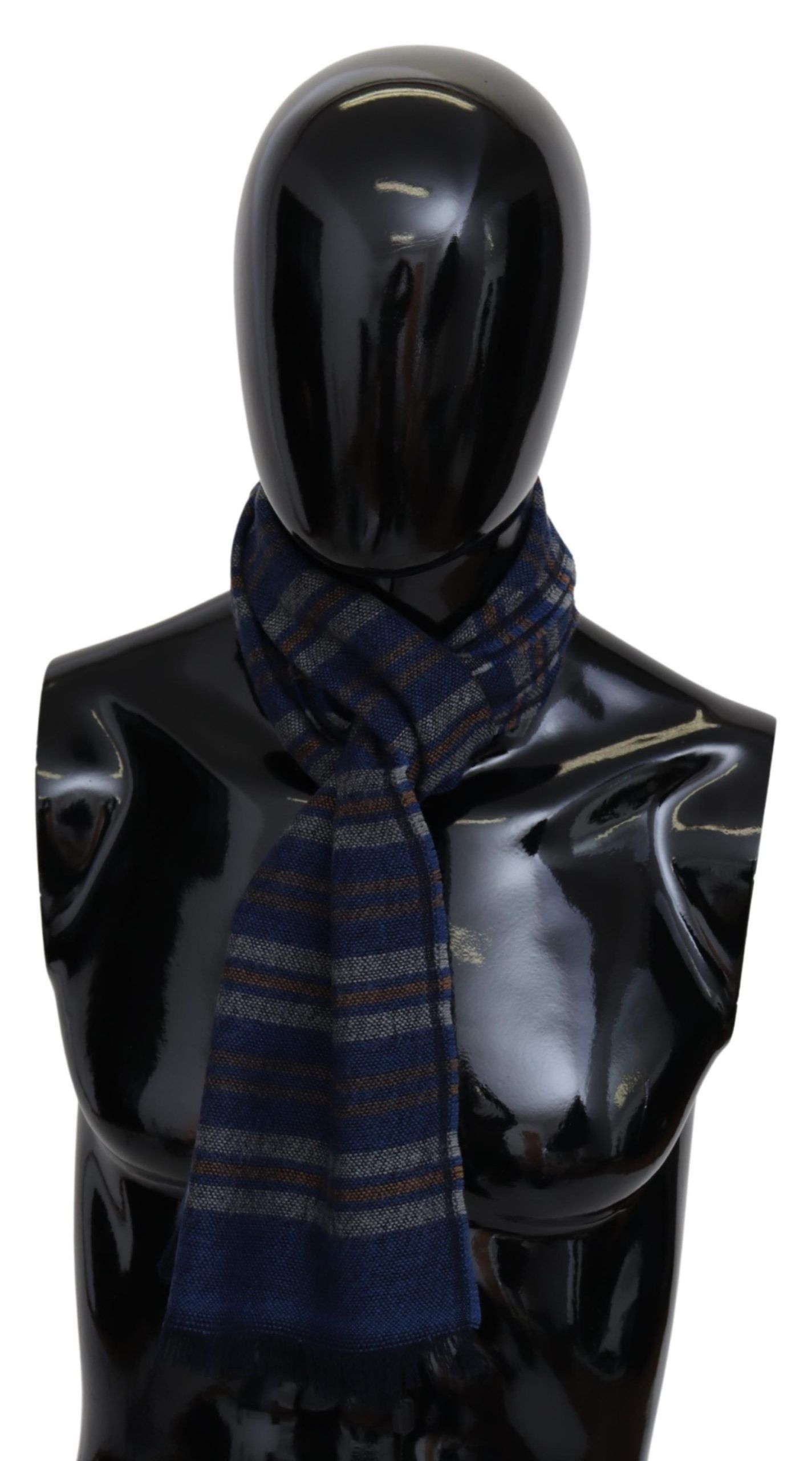 Missoni Chic Multicolor Wool Scarf Unisex Fringed Men's Design Size ONE SIZE - 1 Thumbnail