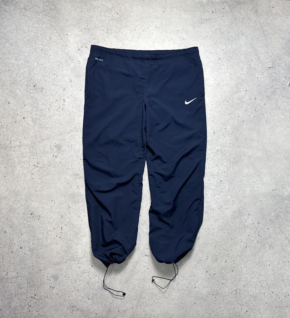 Nike Nike Vintage Baggy Track Pants Drill Swoosh Y2K Blue Size US 34 / EU 50 - 1 Thumbnail