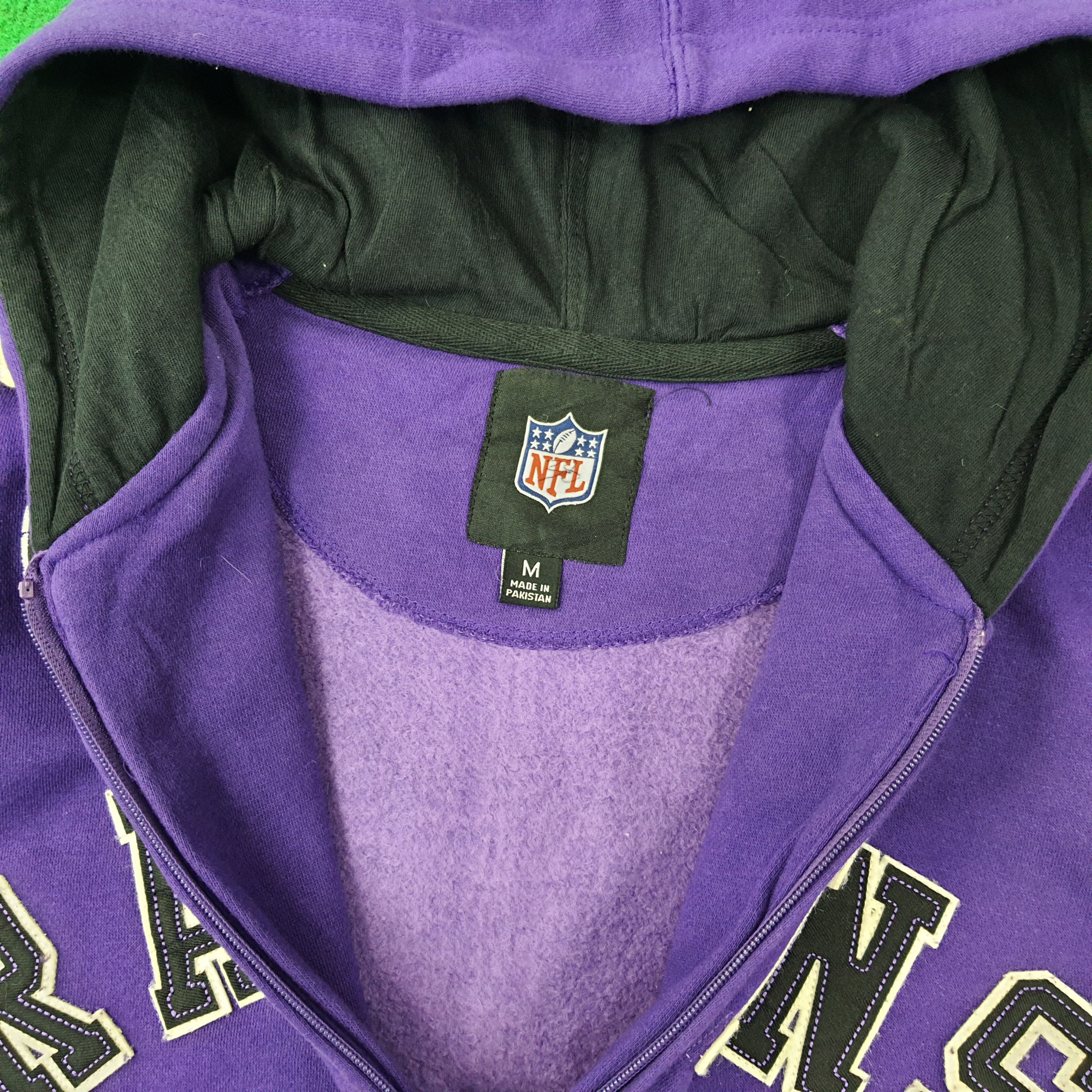 NFL Vintage NFL Ravens Football Team Zipper Hoodie C260N26 Size US M / EU 48-50 / 2 - 5 Thumbnail