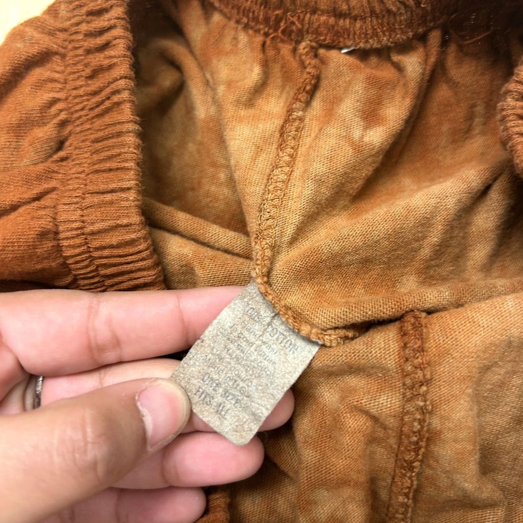 Vintage Cali Fashions Sweat Shorts Womens One Size Brown Cotton Elastic Waist Casual Size 42" / US 20 - 2 Thumbnail