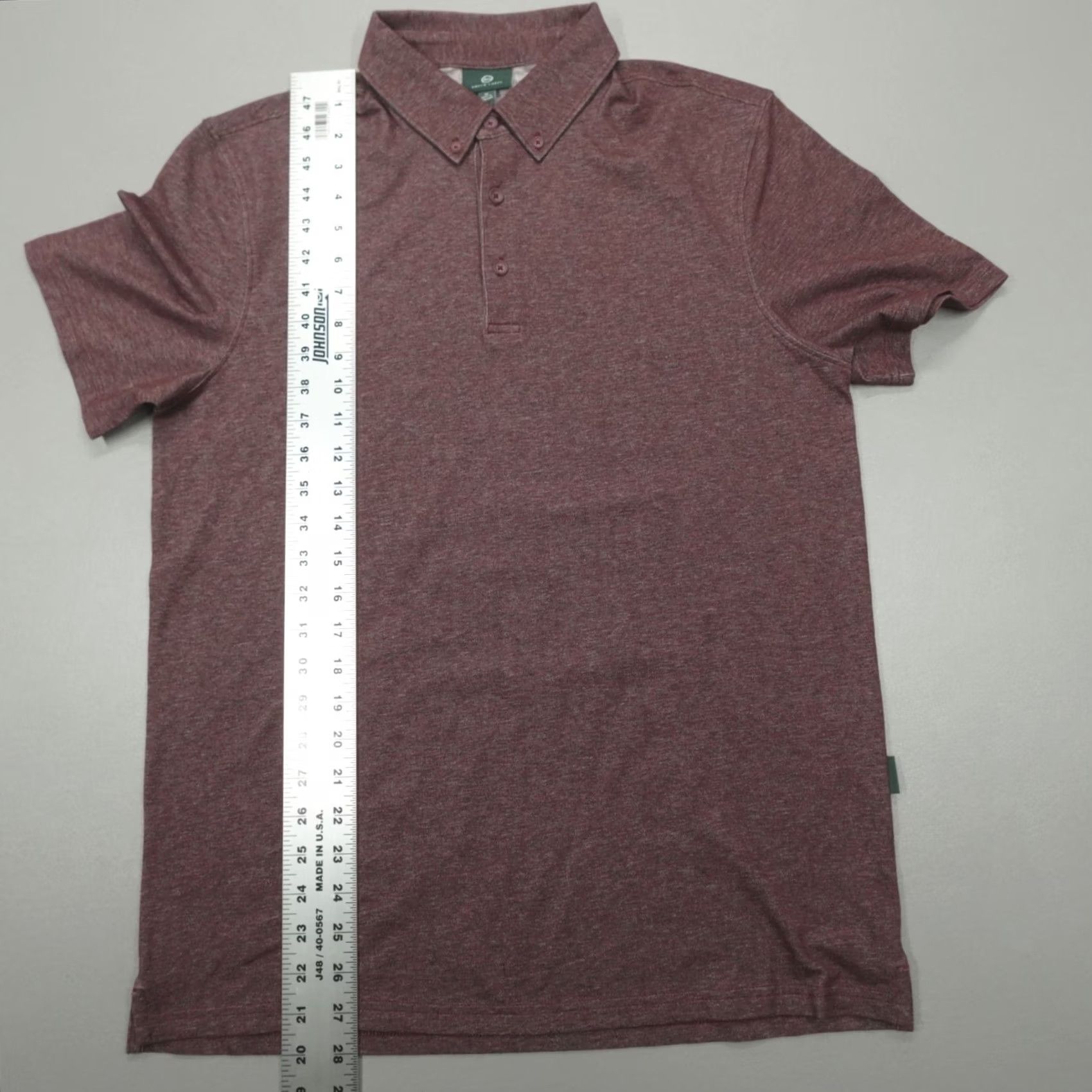 Vintage AG Adriano Goldschmied Green Label Polo Shirt Men’s M Burgundy Heather Polo Shirt Mens M Burgundy Heather Size US M / EU 48-50 / 2 - 5 Thumbnail