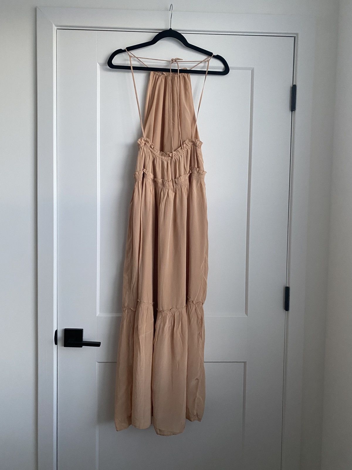 Zara ZARA HALTER NECK LONG DRESS WITH RUFFLES SIZE XS NWOT Size XS / US 0-2 / IT 36-38 - 6 Thumbnail