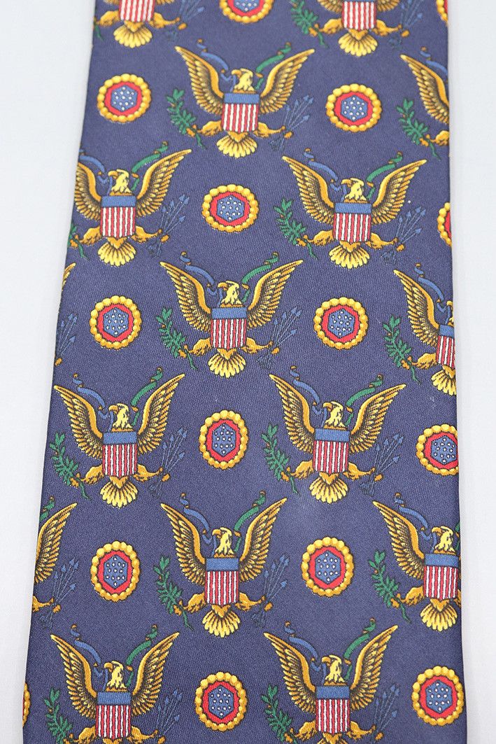 Other Oger Patriotic Eagle Tie – USA Emblem Vintage Necktie Size ONE SIZE - 5 Thumbnail