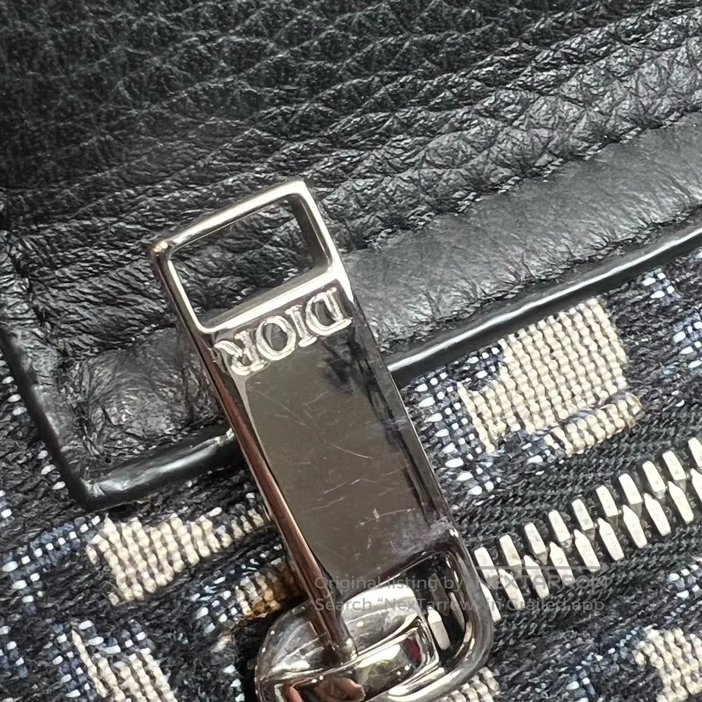 Dior Dior Saddle-shaped bag with full-color diagonal embroidery Size ONE SIZE - 6 Thumbnail
