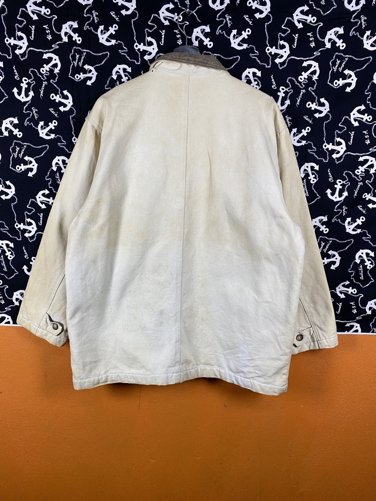 Japanese Brand BROWNIE Japanese Workwear Canvas Jacket Corduroy Collar Size US L / EU 52-54 / 3 - 11 Thumbnail