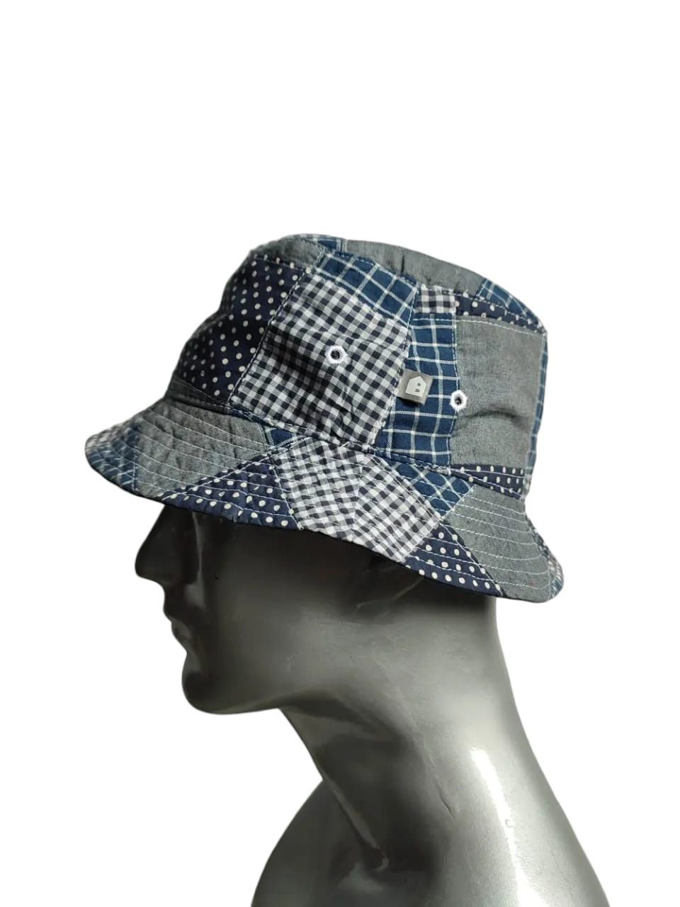 Japanese Brand Bike Repair Shop Patchwork Bucket Hats Size ONE SIZE - 1 Thumbnail