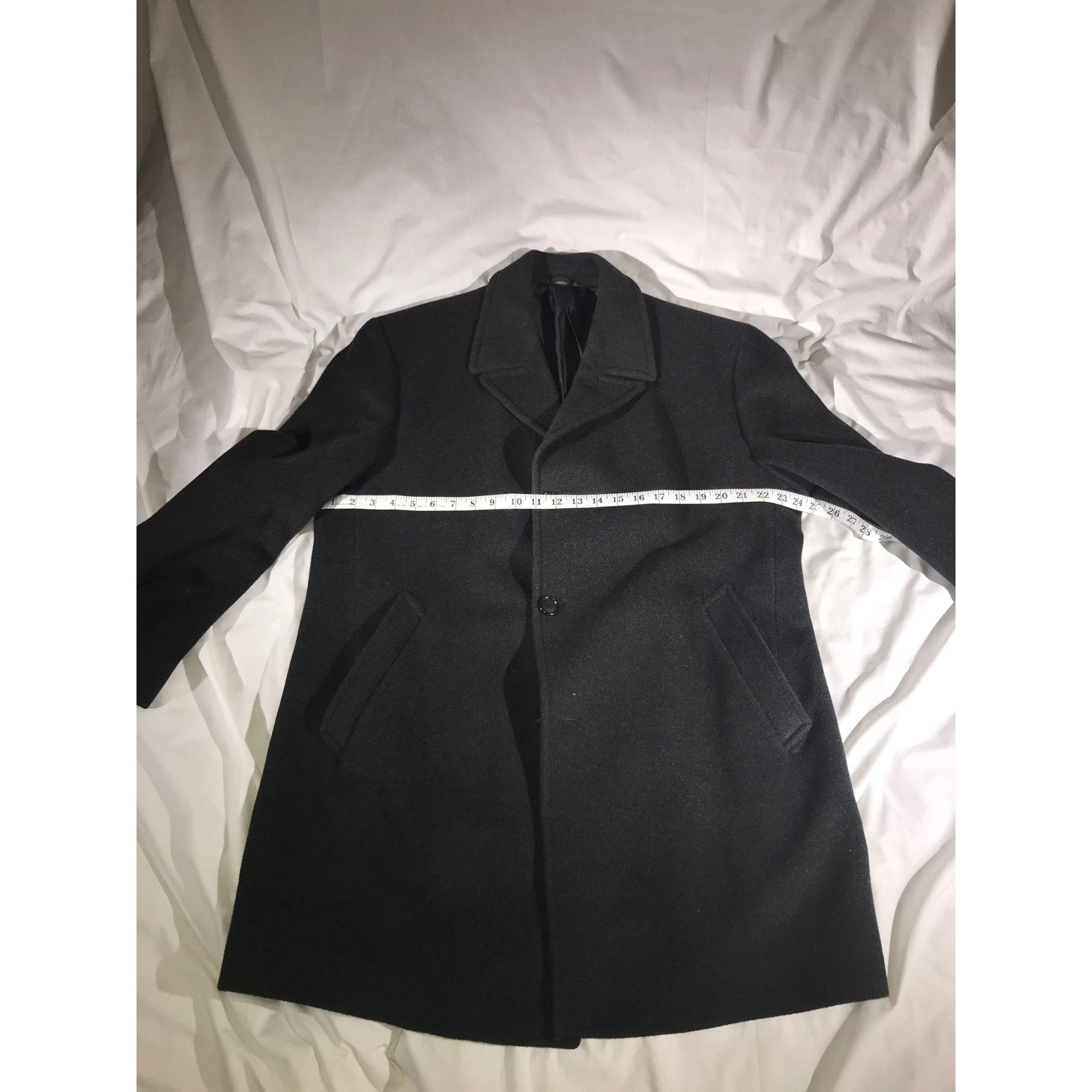 RRL Ralph Lauren Ralph Ralph Lauren Men's Luxe Gray 100% Lambswool Over Coat Size US XS / EU 42 / 0 - 6 Thumbnail