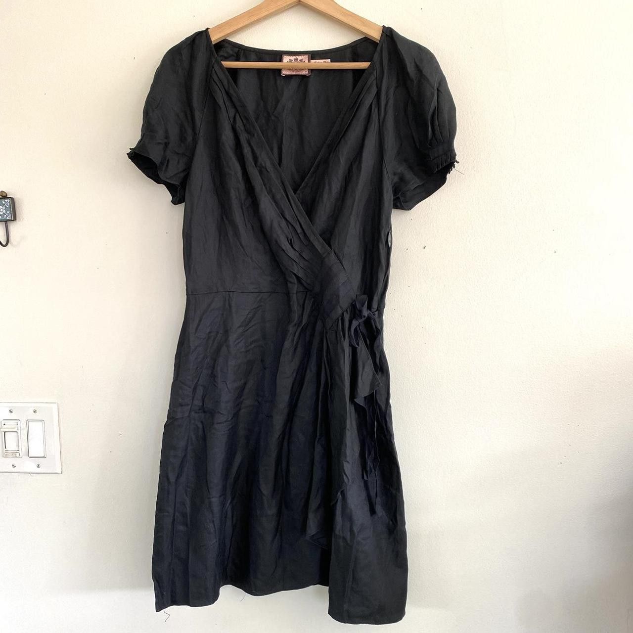 Juicy Couture JUICY COUTURE BLACK BABY DOLL MINI DRESS WOMENS SIZE 10 Size L / US 10 / IT 46 - 3 Thumbnail
