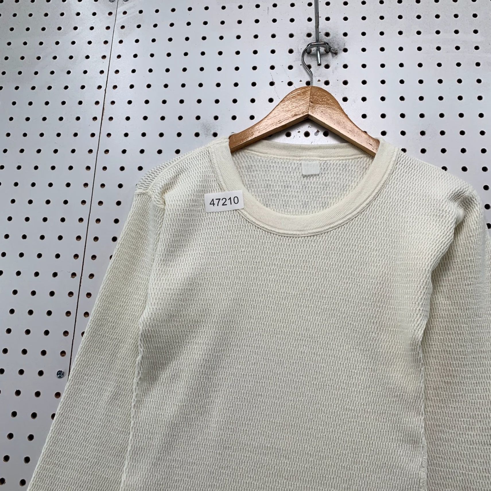 Vintage VINTAGE Thermal Shirt Mens M White Long Sleeve Thick Waffle Knit USA Size US M / EU 48-50 / 2 - 7 Thumbnail