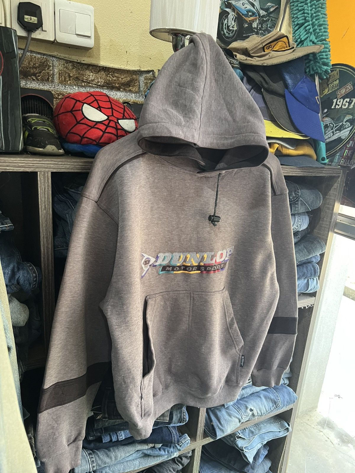Dunlop 🔥Vintage Dunlop Motorsport Pullover Hoodie Size US M / EU 48-50 / 2 - 9 Thumbnail
