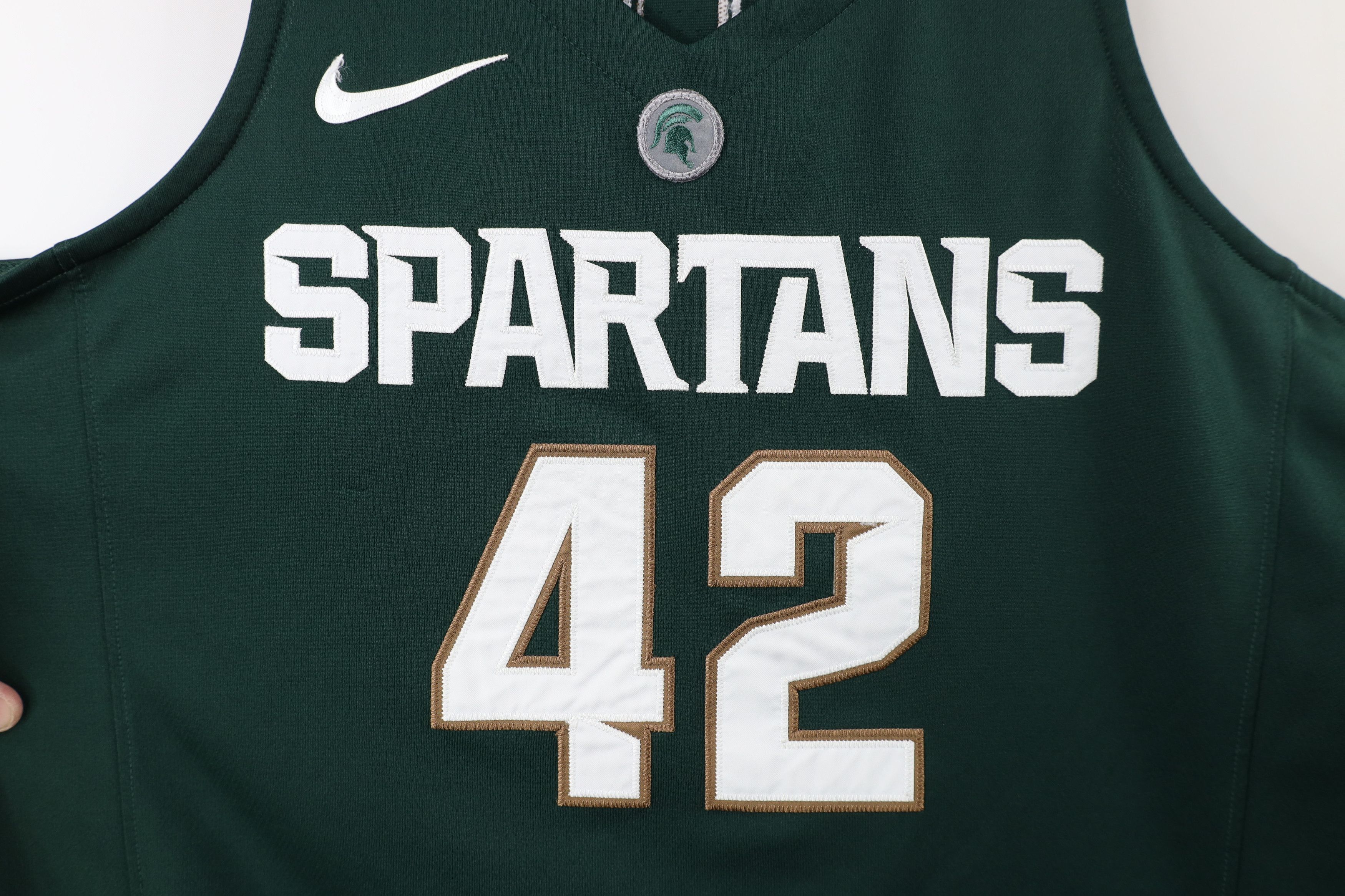 Nike Nike Elite State University Basketball Jersey Green #42 Size US M / EU 48-50 / 2 - 4 Thumbnail