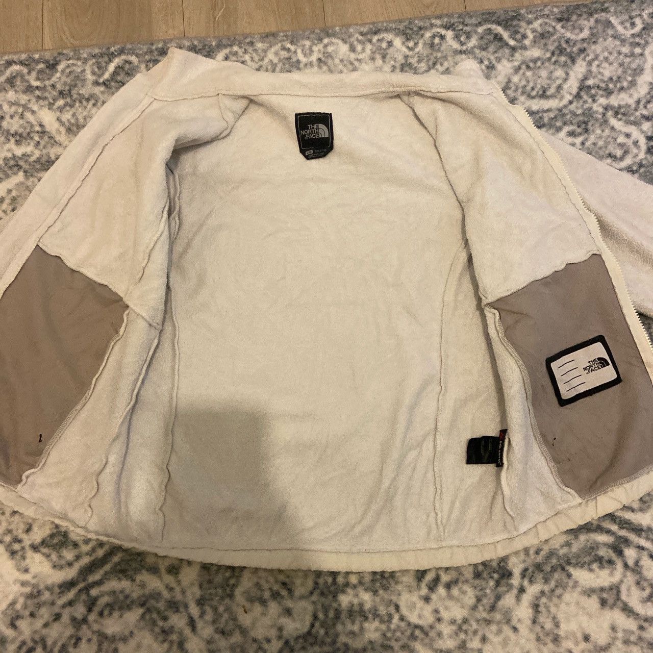 The North Face North face cream vintage embroidered jacket Size L / US 10 / IT 46 - 3 Thumbnail