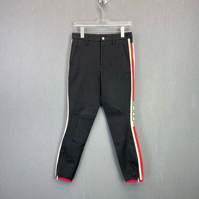 Gucci Gucci Black Logo Casual Pants Size US 31 - 1 Thumbnail