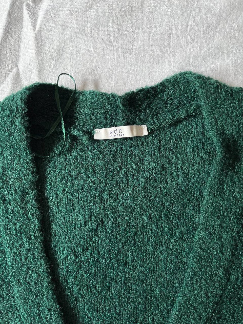 Other × Vintage EDC deep green women's vintage knit cardigan on buttons Size L / US 10 / IT 46 - 2 Thumbnail